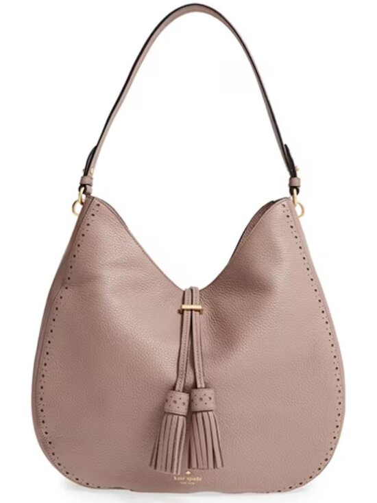 kate spade Handbags - KATE SPADE New York NWOT Mauve James Street Mason Tassel Hobo Shoulder Bag